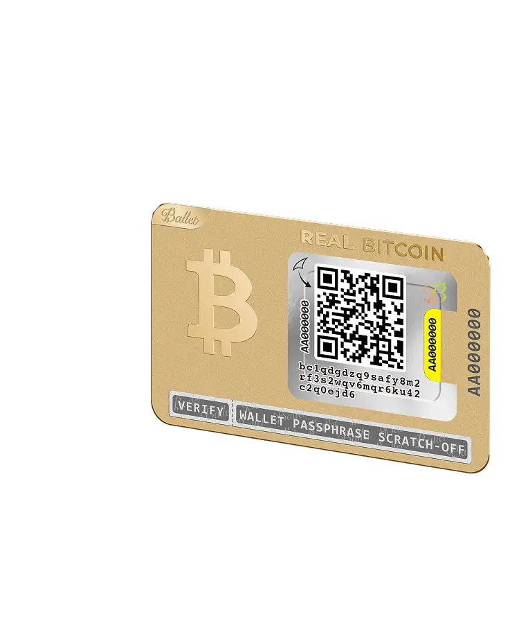 Ballet cold storage card with QR codes